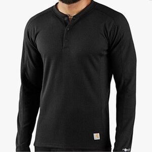 Carhartt Force Midweight Waffle Base Layer Henley Top